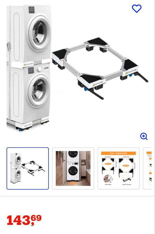 Wasmachine / droger wielen, Witgoed en Apparatuur, Wasmachines, Nieuw, 8 tot 10 kg, 85 tot 90 cm, Ophalen