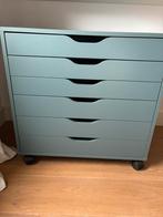 Ikea Alex ladekastje op wielen in groene kleur, Huis en Inrichting, Ophalen, Gebruikt, 5 laden of meer, 50 tot 100 cm