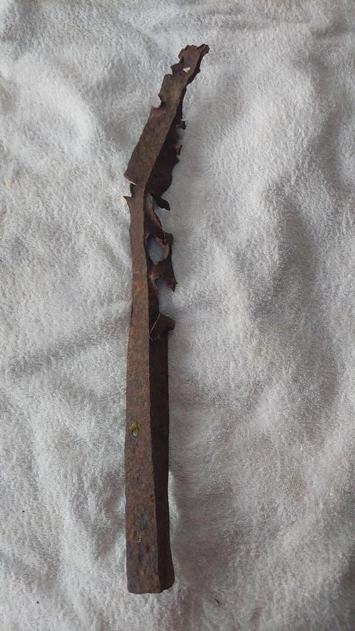 Bodemvondst ww2 ijzeren pin, Verzamelen, Militaria | Tweede Wereldoorlog, Landmacht, Duitsland, Ophalen of Verzenden