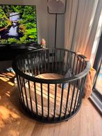 Zwart Bopita ronde box inclusief matras en boxkleed, Kinderen en Baby's, Boxen, Ophalen, Gebruikt, Rond, Boxkleed