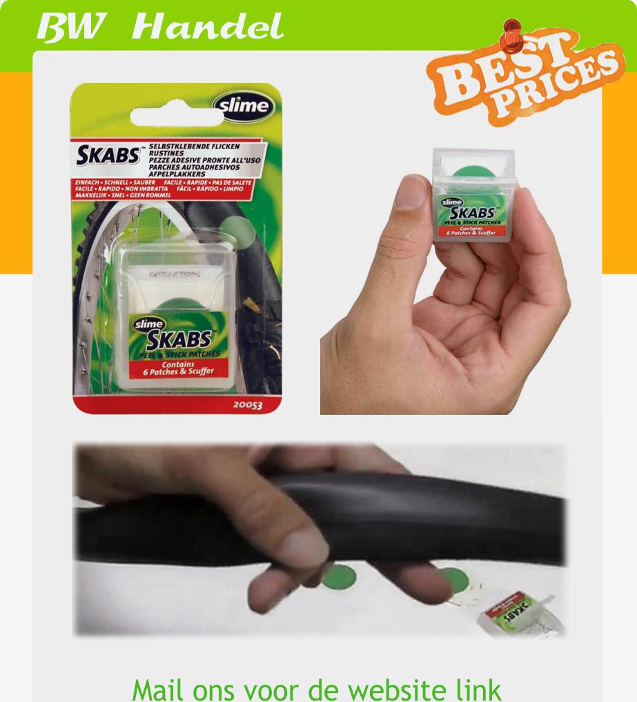 Slime skabs ( zelf klevende plakkers ) 24 x 5 stuks, Fietsen en Brommers, Fietsaccessoires | Fietsgereedschap, Ophalen, Nieuw