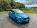 Volvo V40 R-Design 2.0 D4 258PK 2014 Blauw (Rebel Blue), Zwart, 4 cilinders, Blauw, Particulier