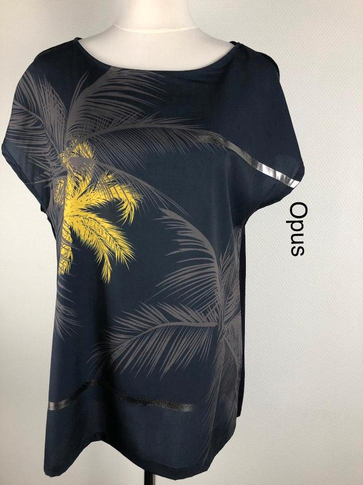 Opus Blouse  (mt: 38) JL/8497, Kleding | Dames, Blouses en Tunieken, Zo goed als nieuw, Maat 38/40 (M), Zwart, Ophalen of Verzenden