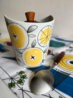 Vintage Rörstrand Picknick Lemon Marmeladepot M. Westman 50s, Ophalen of Verzenden