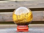 Super flashy tijgeroog bol 44mm, Ophalen of Verzenden, Mineraal