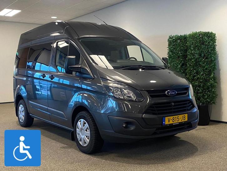 Ford Transit Custom L1H2 Rolstoelbus (airco), Auto's, Bestelauto's, Bedrijf, Te koop, Aangepast voor mindervaliden, Airconditioning
