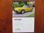 De Croon informatiekaart Triumph Spitfire 1500 TC, Boeken, Nieuw, Overige merken, Ophalen of Verzenden