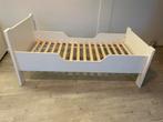 Peuterbed156x82cm wit evt incl matras en beddengoed, 70 tot 85 cm, 140 tot 160 cm, Zo goed als nieuw, Ophalen