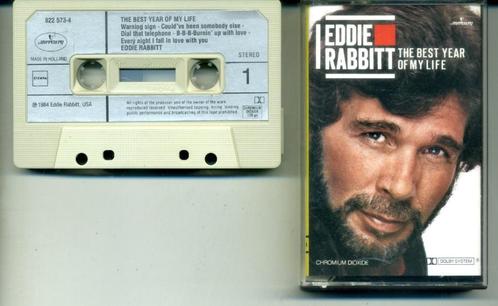 Eddie Rabbitt The Best Year Of My Life 10 nrs cassette ZGAN, Cd's en Dvd's, Cassettebandjes, Zo goed als nieuw, Origineel, Country en Western