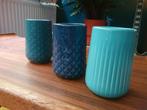 Hema vaasjes, Ophalen, Steen, Blauw, Zo goed als nieuw