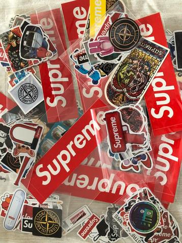 Stone island , Supreme , kaws , MacBook stickers 