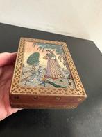 India Darjeeling ingelegd houten kistje, Ophalen of Verzenden