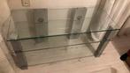 Prachtige glazen tv tafel, Ophalen, 100 tot 150 cm, Minder dan 100 cm, Modern