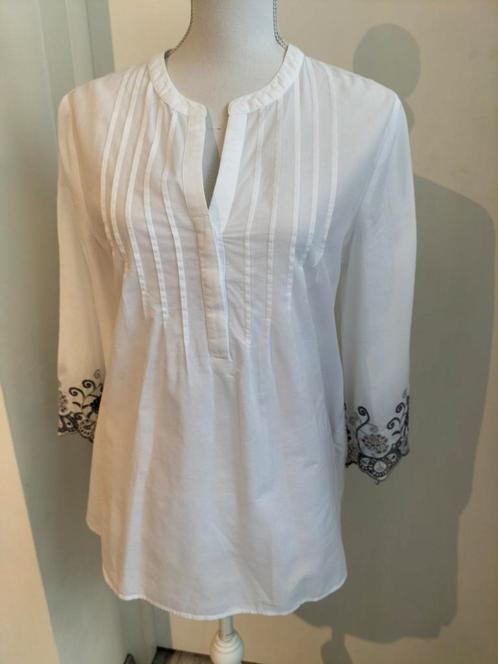MYBC witte blouse mt 36-38, Kleding | Dames, Blouses en Tunieken, Zo goed als nieuw, Maat 36 (S), Wit, Verzenden