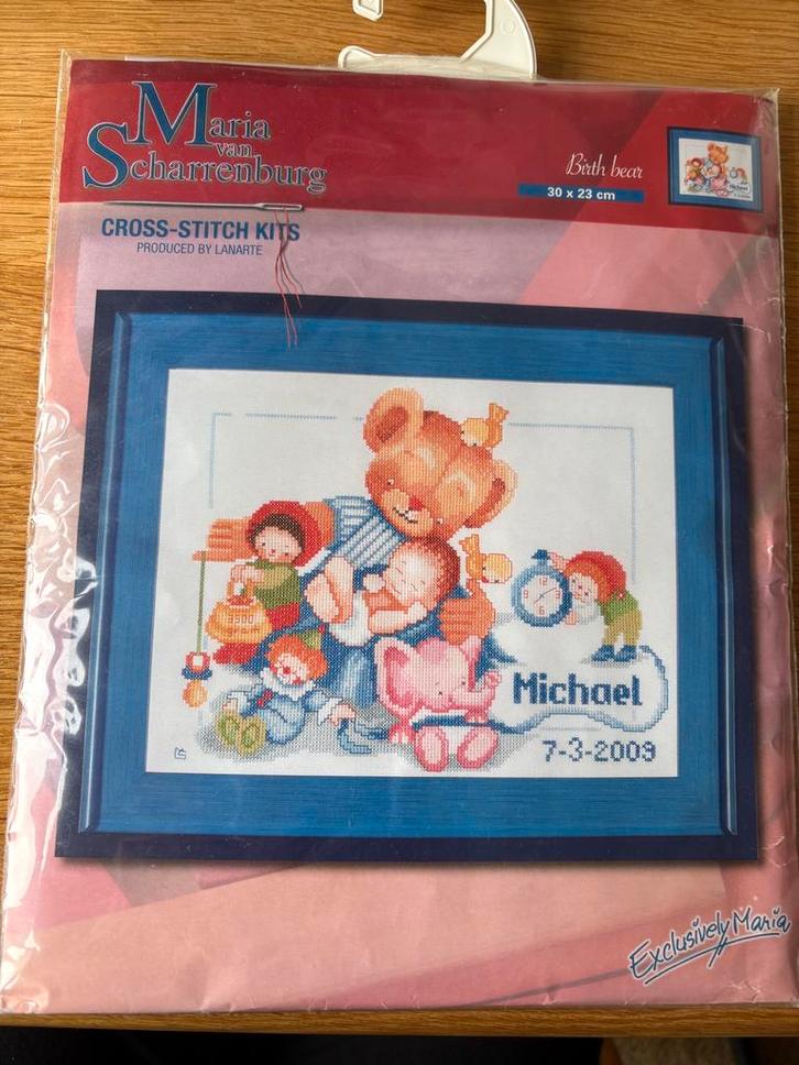 Maria van Scharrenburg geboorte schilderij nieuw, Hobby en Vrije tijd, Borduren en Borduurmachines, Nieuw, Borduurpakket, Handborduren