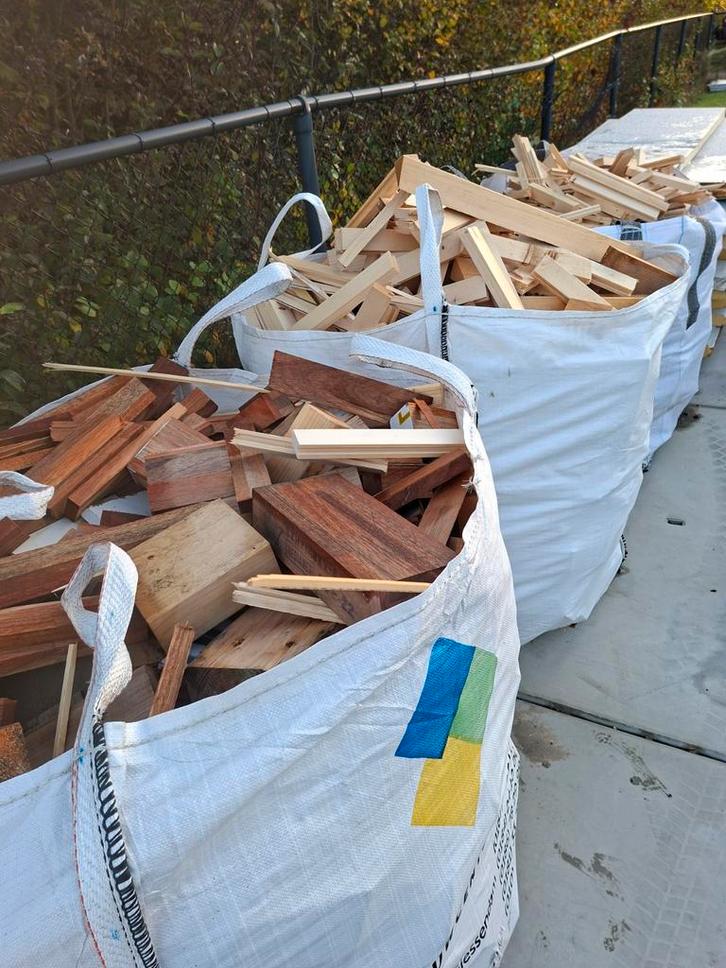 Haardhout - 1 kuub Big Bag, Doe-het-zelf en Verbouw, Hout en Planken, Nieuw, Overige typen, Overige houtsoorten, Minder dan 200 cm