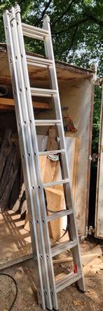 Sencys ladder 3x9, Doe-het-zelf en Verbouw, Ladders en Trappen, Ophalen, Zo goed als nieuw, 4 meter of meer