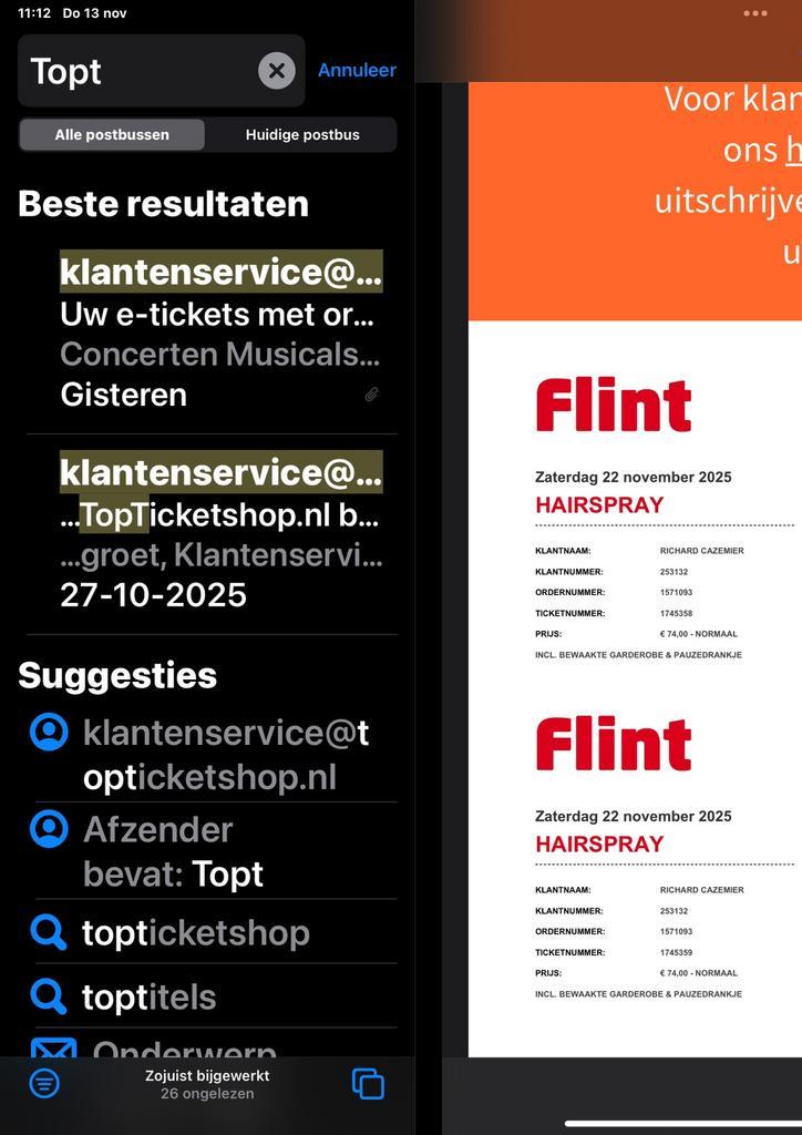 2 tickets voor musical Hairspray, Tickets en Kaartjes, Theater | Musical, Twee personen, November