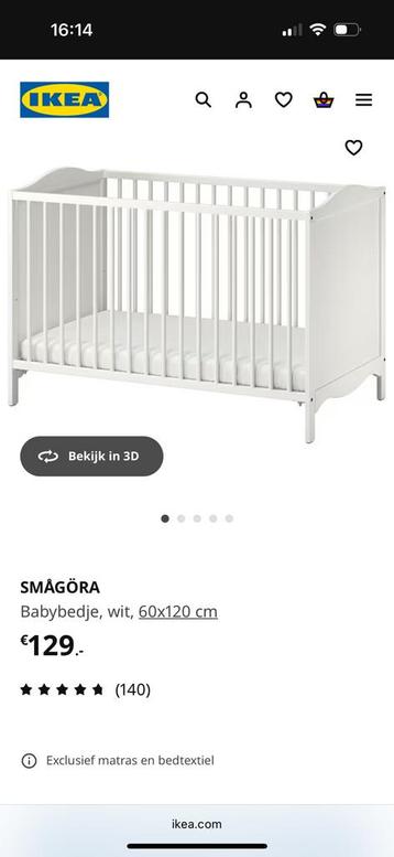 Baby bedjes inclusief matras beschikbaar voor biedingen