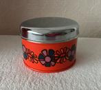 Retro blikje oranje Brabantia jaren 70, Verzamelen, Blikken, Ophalen, Zo goed als nieuw, Overige