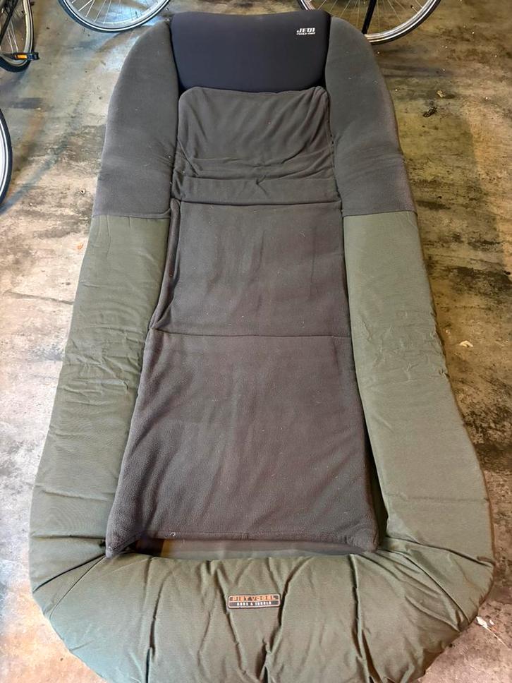 Piet vogel Stretcher en fox slaapzak, karperset, Watersport en Boten, Hengelsport | Karpervissen, Zo goed als nieuw, Overige typen