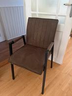 Donkerbruine eettafel stoelen (4 stuks), Ophalen, Bruin, Zo goed als nieuw, Vier
