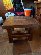 Vintage Eiken Bijzettafel - Dutch Design, Ophalen, Gebruikt, Hout