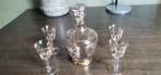 Karaf met 4 glaasjes waarschijnlijk Frans/vintage, Ophalen of Verzenden