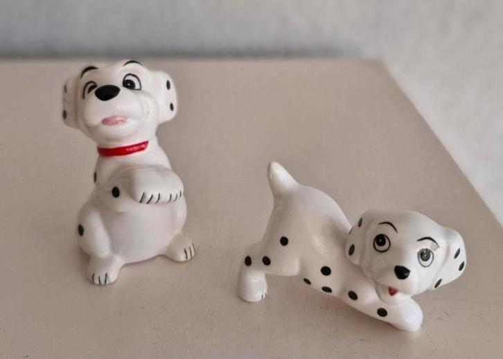 Twee Dalmatier Beeldjes, Verzamelen, Beelden en Beeldjes, Zo goed als nieuw, Dier, Ophalen of Verzenden
