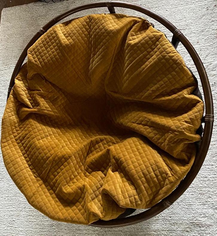 Papasan Rotan stoel, Huis en Inrichting, Fauteuils, Gebruikt, 75 tot 100 cm, Ophalen