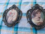 Prachtig lijstjes  met stoffen bewerking, Antiek en Kunst, Curiosa en Brocante, Ophalen of Verzenden