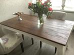Landelijke eettafel 1.60m lang 90cm breed. Aantal personen 6, Huis en Inrichting, Tafels | Eettafels, Ophalen, Zo goed als nieuw