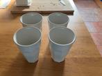 4 grote witte mokken 330ml Hema, Huis en Inrichting, Keramiek, Ophalen of Verzenden, Zo goed als nieuw, Overige stijlen