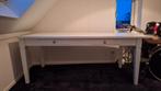 Koloniale eettafel/bureau wit met 2 lades, Huis en Inrichting, Ophalen, Gebruikt