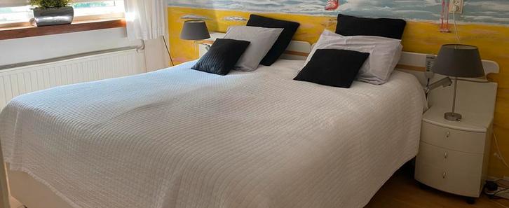 Bed 2 persoons electrisch, Huis en Inrichting, Slaapkamer | Matrassen en Bedbodems, Gebruikt, 180 cm, Tweepersoons, Ophalen