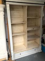 Brocante houten kast zonder deuren, Huis en Inrichting, Kasten | Vitrinekasten, Ophalen, Gebruikt, 200 cm of meer, Grenenhout