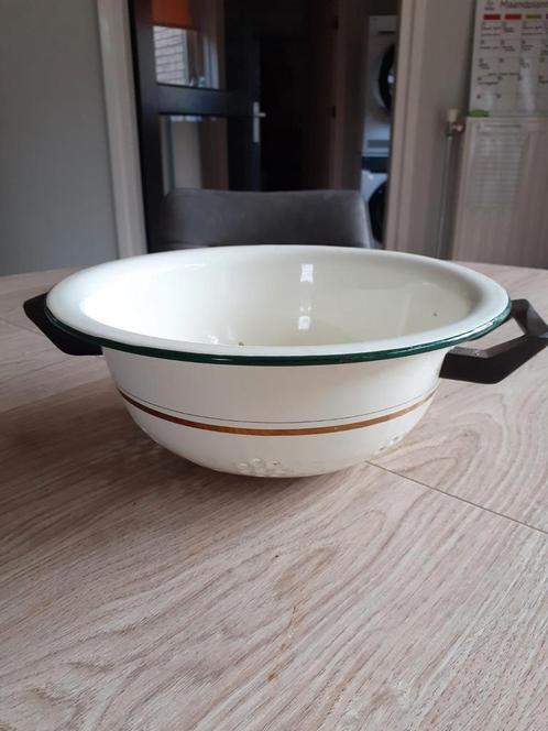 Zeer mooi emaille vergiet., Antiek en Kunst, Antiek | Emaille, Ophalen of Verzenden