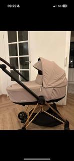 Cybex  melio cot almond beige reiswieg, Kinderen en Baby's, Kinderwagens en Combinaties, Ophalen of Verzenden, Zo goed als nieuw