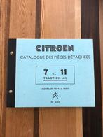 Citroën cataloque des pièces détachées 7 et 11 Traction AV, Ophalen of Verzenden