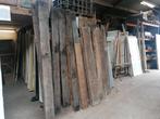 eiken balken sporen gebinten planken meubelen, Ophalen, Gebruikt