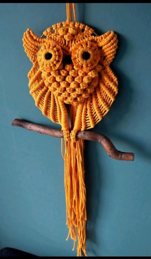 Zelfgemaakt boho bohemian macrame werkjes en wanddecoraties, Huis en Inrichting, Woonaccessoires | Wanddecoraties, Nieuw, Ophalen of Verzenden