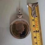 Zilveren Willem Alexander Beatrix Munt in Hanger, Ophalen of Verzenden, Overige typen