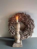 Hoffz kandelaar-ornament-landelijk-sober-kandelaar, Ophalen of Verzenden, Hout