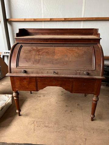 Antiek Rolluik Bureau Secretaire Vintage Ouderwets beschikbaar voor biedingen