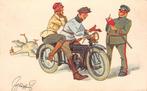 Motorrijder rijdt zwaan dood Fritz Schönpflug bekeuring, Verzamelen, Ansichtkaarten | Themakaarten, Ophalen of Verzenden, Voor 1920