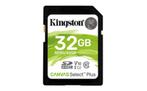 Kingston Canvas Select Plus 32GB SDHC geheugenkaart, Audio, Tv en Foto, Fotografie | Geheugenkaarten, Nieuw, MicroSDHC, Ophalen of Verzenden
