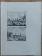 580 / Nieuwland langs de Buuren en Scharnegoutum Friesland, Antiek en Kunst, Kunst | Etsen en Gravures, Ophalen of Verzenden