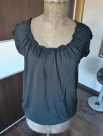 Zwart shirt met elastische boord - maat M, Miss Etam, Zwart, Maat 42/44 (L), Ophalen of Verzenden, Zo goed als nieuw
