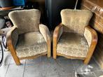 Twee rookstoelen, Ophalen, Gebruikt, Twee, Bruin