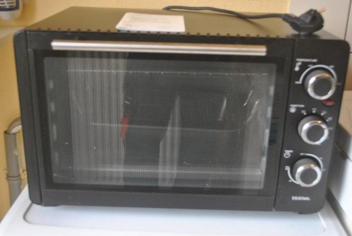 Oven, Blokker, zwart, Witgoed en Apparatuur, Ovens, Gebruikt, Vrijstaand, Oven met grill, Minder dan 45 cm, 45 tot 60 cm, Ophalen